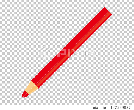 かわいい鉛筆のイラスト 文房具アイコン かわいい鉛筆のイラスト 文房具アイコン 122359887