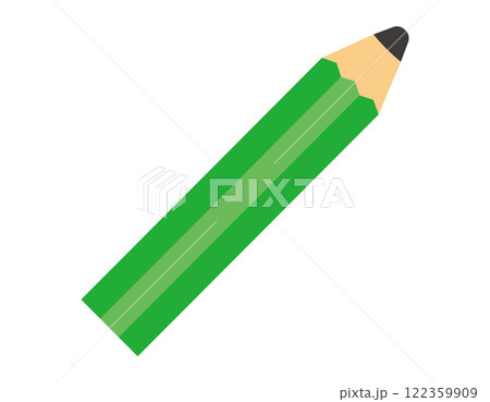 かわいい鉛筆のイラスト　文房具アイコン 122359909
