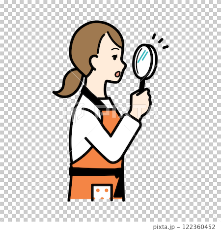 家庭主婦研究家務和日常生活的圖像插圖 122360452