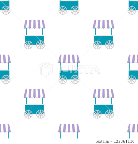 fast food cart seamless pattern 122361110