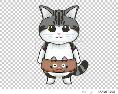 腹巻をした猫 122361358