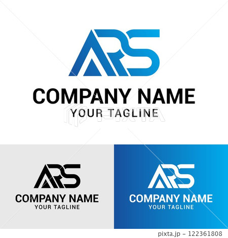 Abstract modern Initial ARS letter typography modern geometric vector logo design 122361808