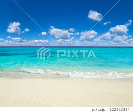 Beach and tropical sea . Blue sea and blue sky. Nature background Beach and tropical sea . Blue sea and blue sky. Nature background 122362384