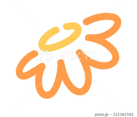 Daisy flower bloom color doodle Daisy flower bloom color doodle 122362592