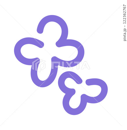 Thinking cloud outline color doodle 122362767