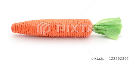 Carrot cat toys isolated on white. Carrot cat toys isolated on white. 122362895
