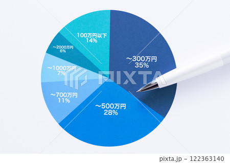 年収分布グラフ 122363140