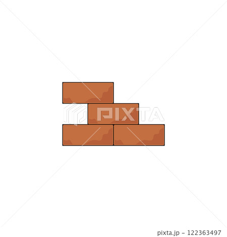 brick wall icon illustration design template brick wall icon illustration design template 122363497