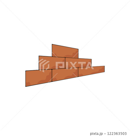 brick wall icon illustration design template brick wall icon illustration design template 122363503