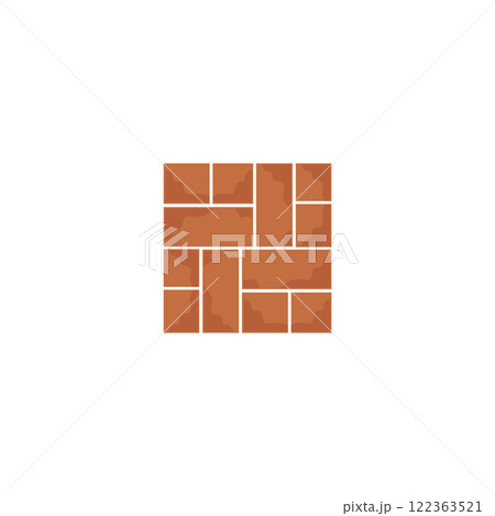 brick wall icon illustration design template brick wall icon illustration design template 122363521