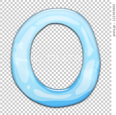 3D rendered illustration. Decorative glossy letter. Art lettering. 3D rendered illustration. Decorative glossy letter. Art lettering. 122363602