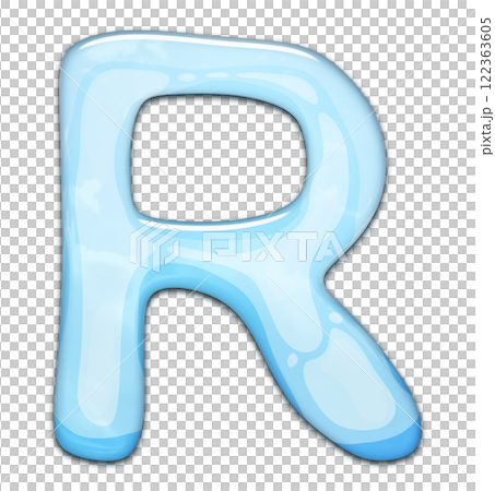 3D rendered illustration. Decorative glossy letter. Art lettering. 3D rendered illustration. Decorative glossy letter. Art lettering. 122363605