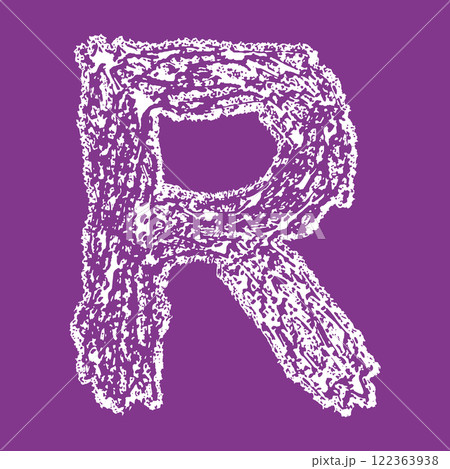 Grunge vector font. Decorative art lettering. 122363938