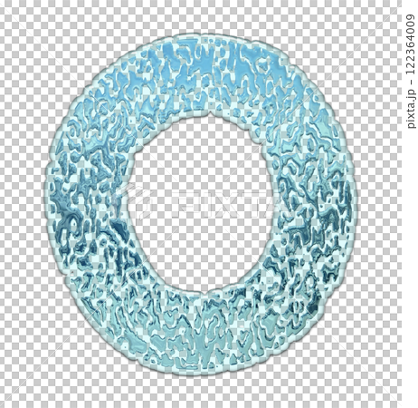 3D rendered font. Decorative liquid letter. Art lettering. 3D rendered font. Decorative liquid letter. Art lettering. 122364009