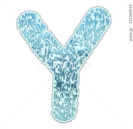 3D rendered font. Decorative liquid letter. Art lettering. 3D rendered font. Decorative liquid letter. Art lettering. 122364019