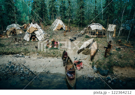 a miniature of the life of Canadian Indians 122364212