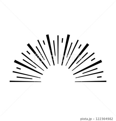 Sun icon, sunburst vector illustration element for design 122364982
