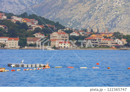 Kotor, Montenegro tour boat and town 122365747