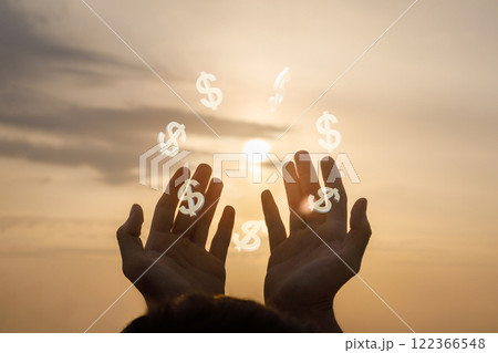 The light of financial success. The light of financial success. 122366548