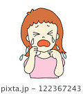 泣く　動作のイラスト 122367243