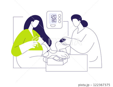 Pregnant women health management abstract concept vector illustration. Pregnant women health management abstract concept vector illustration. 122367375