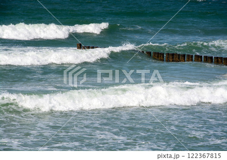Groyne in Zingst, Darss, Germany 122367815