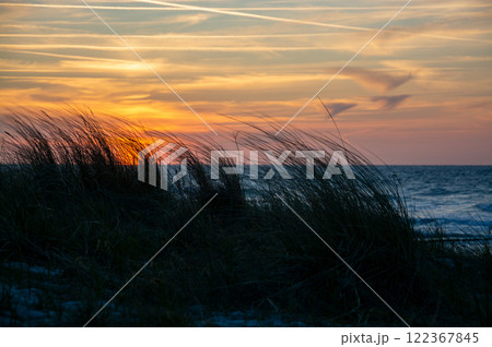 Sunset at Zingst Beach, Darss, Germany Sunset at Zingst Beach, Darss, Germany 122367845