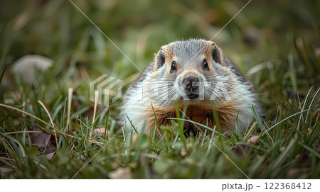 The groundhog animal, or a woodchuck. A rodent. 122368412