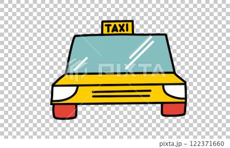 出租車圖像圖手繪圖圖標 122371660