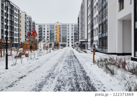 The captivating Winter Wonderland experience is beautifully showcased in a modern complex The captivating Winter Wonderland experience is beautifully showcased in a modern complex 122371669