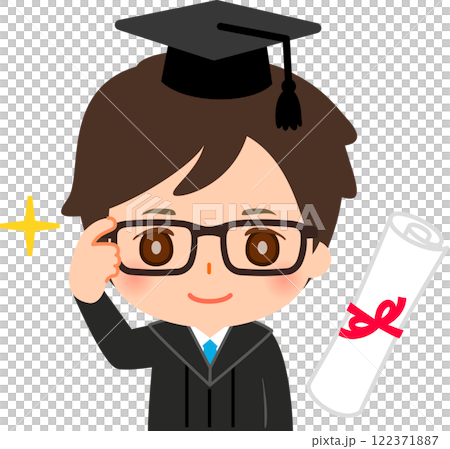 穿著學士服的男人 122371887