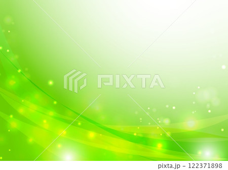 緑色曲線とキラキラ背景 緑色曲線とキラキラ背景 122371898