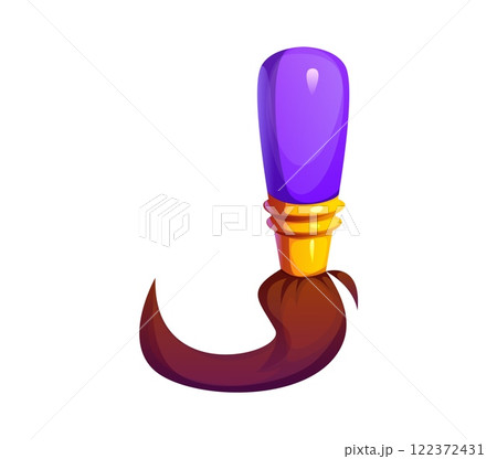 School education font paintbrush stationery J letter. School learning supply ABC font element, creative classes cartoon stationery vector letter or kid education funny accessory alphabet symbol School education font paintbrush stationery J letter. School learning supply ABC font element, creative classes cartoon stationery vector letter or kid education funny accessory alphabet symbol 122372431