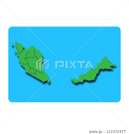 Malaysia country map icon vectors illustration symbol design Malaysia country map icon vectors illustration symbol design 122372477