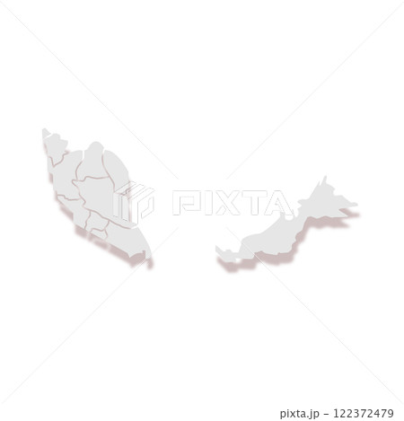 Malaysia country map icon vectors illustration symbol design 122372479