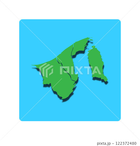 Brunei Darussalam country map icon vectors illustration symbol design Brunei Darussalam country map icon vectors illustration symbol design 122372480