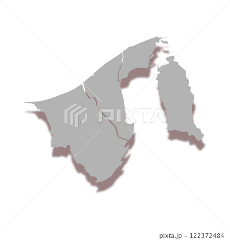 Brunei Darussalam country map icon vectors illustration symbol design 122372484