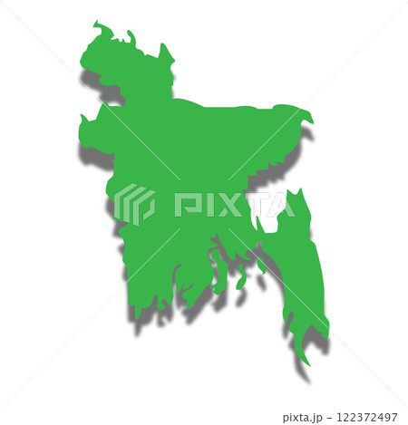 Bangladesh country map icon vectors illustration symbol design 122372497