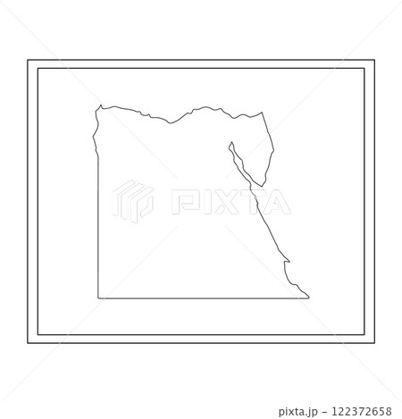 Egypt country map icon vectors illustration symbol design 122372658