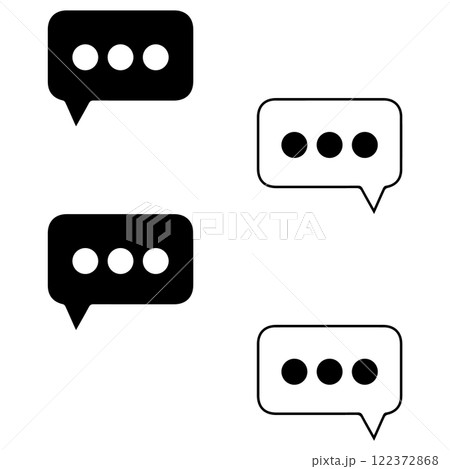 chat icon illustration symbol design 122372868