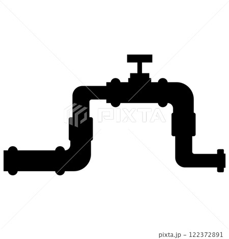pipe connection icon vectors illustration symbol design 122372891