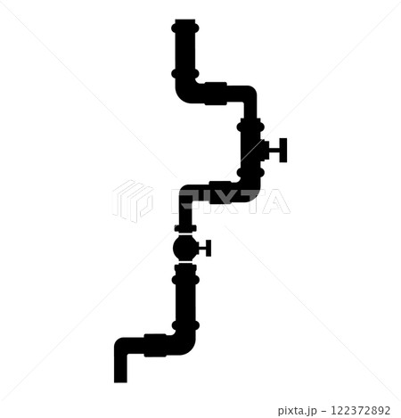 pipe connection icon vectors illustration symbol design 122372892