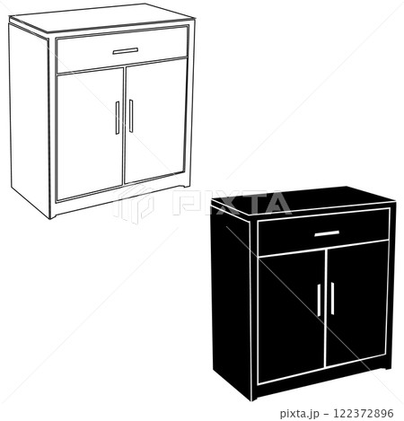 cupboard icon vectors illustration symbol design cupboard icon vectors illustration symbol design 122372896