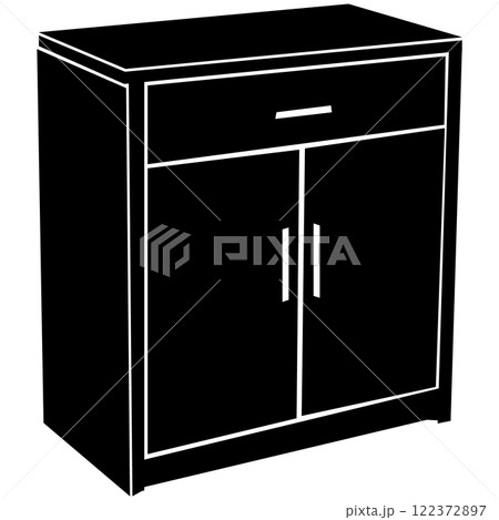 cupboard icon vectors illustration symbol design cupboard icon vectors illustration symbol design 122372897