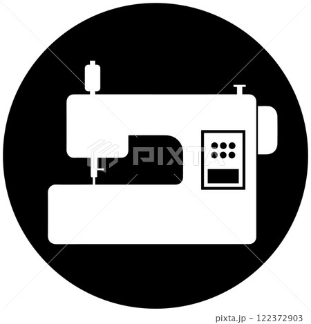 sewing machine icon vectors illustration symbol design 122372903