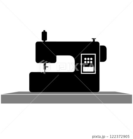 sewing machine icon vectors illustration symbol design 122372905