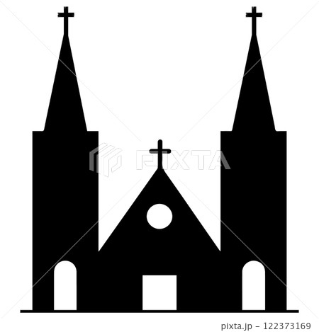Christian church icon vector illustration Christian church icon vector illustration 122373169