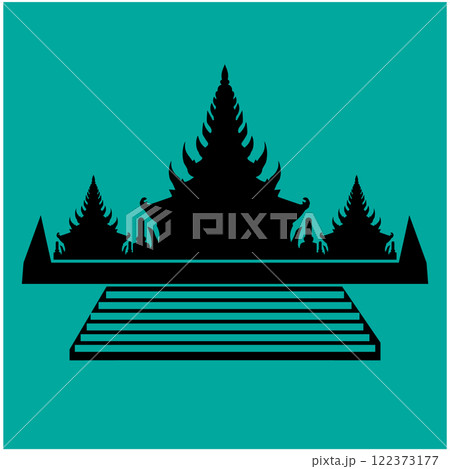 Hindu religious temple icon vector illustration Hindu religious temple icon vector illustration 122373177