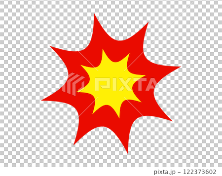 Explosion symbol (shock icon) 122373602