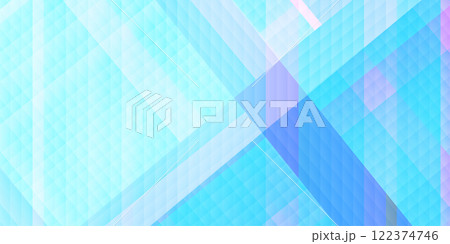 青　テクノロジー　デジタル　幾何学　背景 122374746